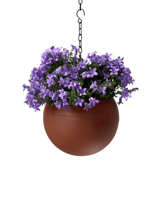 stijvolle Globee Terracotta plantenpot in warme terracottakleur met rustiek design