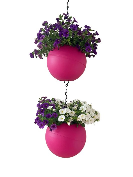 Levendige roze Globee Pink plantenpot voor een trendy en vrolijk interieuraccent
