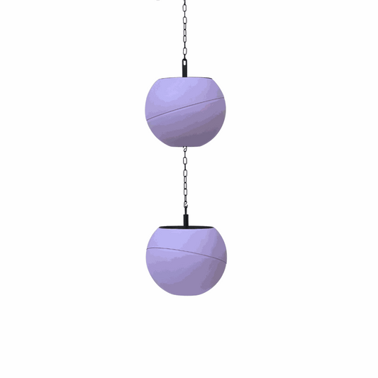 Globee Lilac on-geassembleerde lila plantenpot met verpakking en ketting voor wholesale
