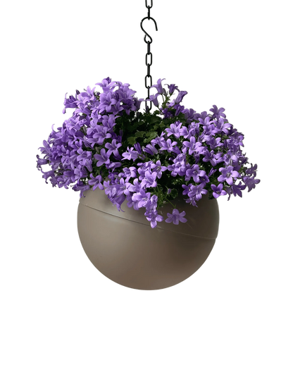 moderne Globee Taupe plantenpot in matte taupekleur voor strak en sfeervol interieur