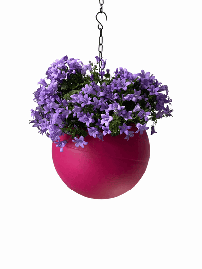 Levendige roze plantenpot Globee Pink voor trendy interieuraccenten