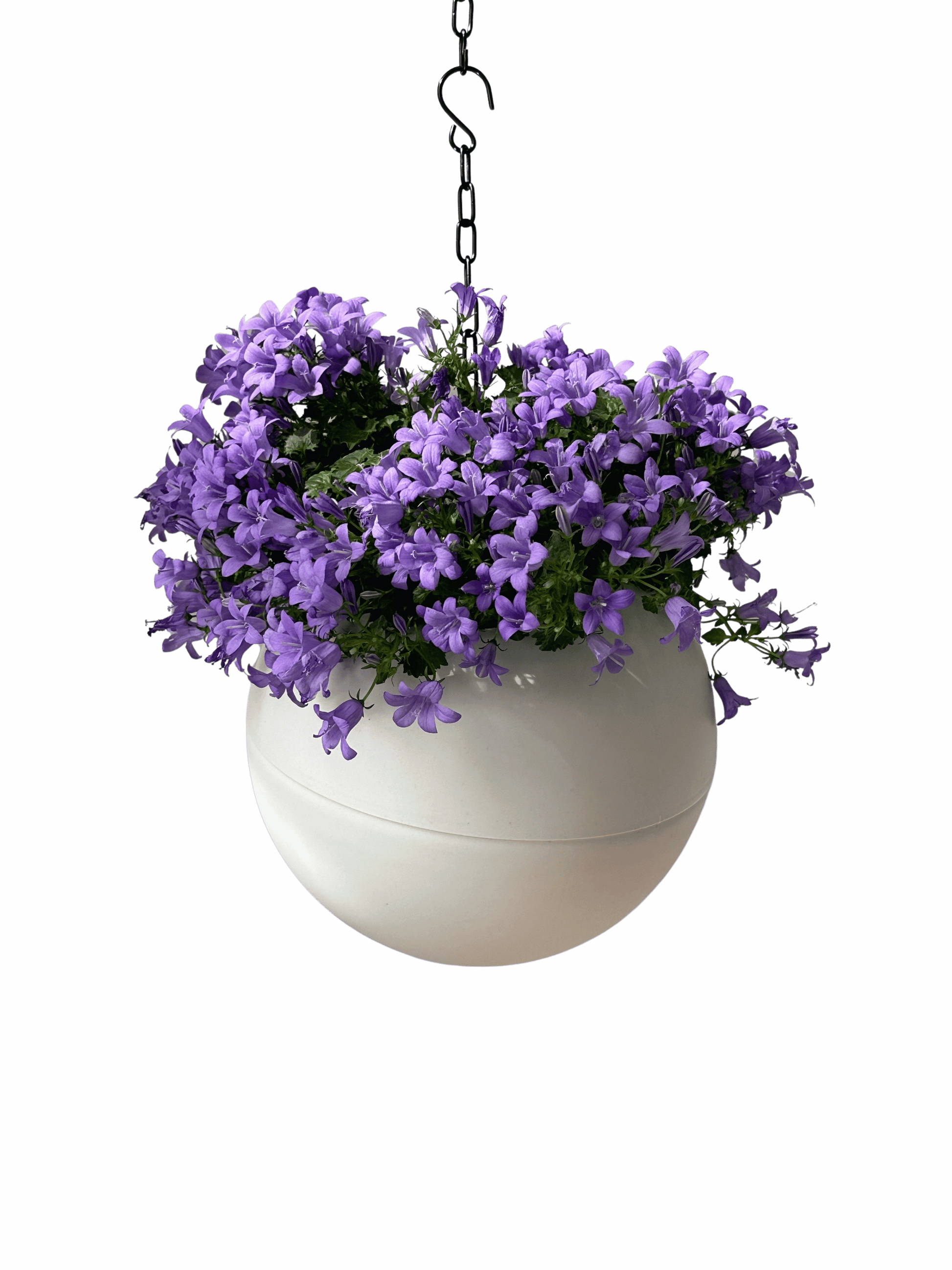 Globee White moderne witte plantenpot voor minimalistisch interieur en planten decoratie