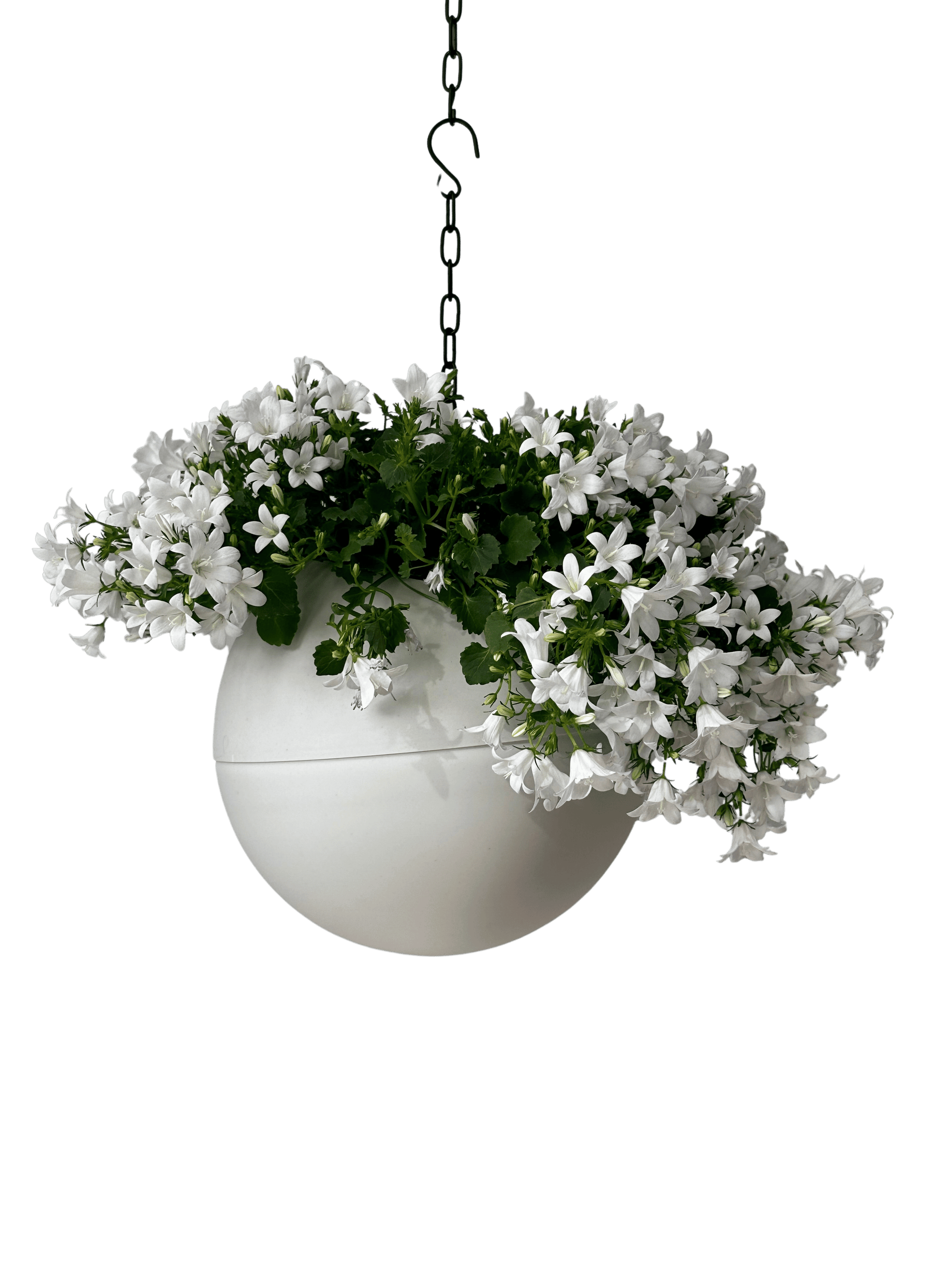 Globee White moderne witte plantenpot voor minimalistisch interieur