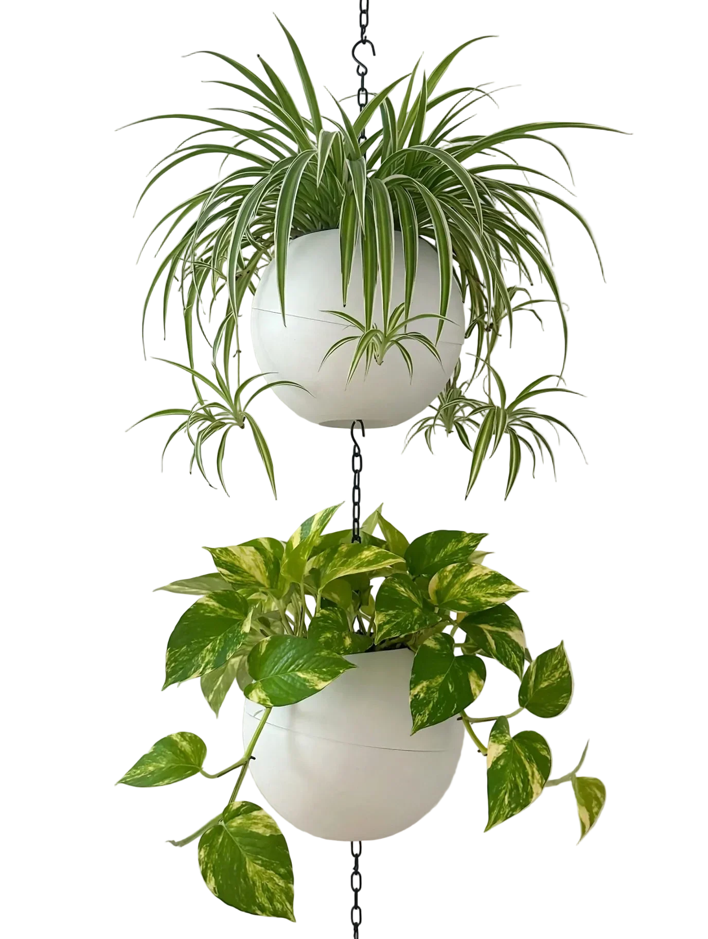 Strakke witte Globee White plantenpot voor modern en minimalistisch interieur