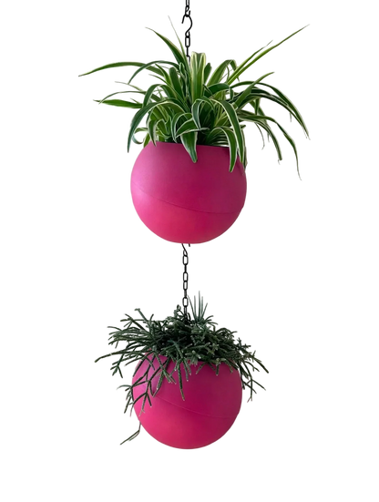 Levendige roze plantenpot Globee Pink voor modern interieur en vrolijk accent