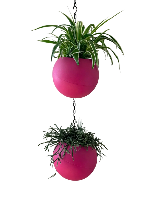 Levendige roze plantenpot Globee Pink voor modern interieur en vrolijk accent