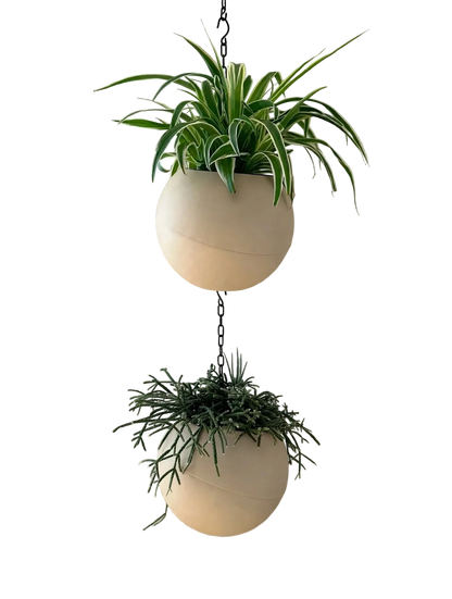 Globee Sand plantenpot in warme zandkleur voor huisdecoratie